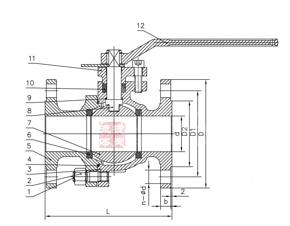 Cryogenic Ball Valve Extension Stem DN32 300lb Butt Welding Stainless Steel F304L